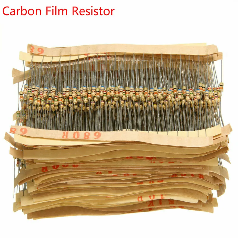 

5% 1/4W Carbon Film Metal Resistors Resistor Classification Kit Set-1500 pieces (in bags) 1 bag