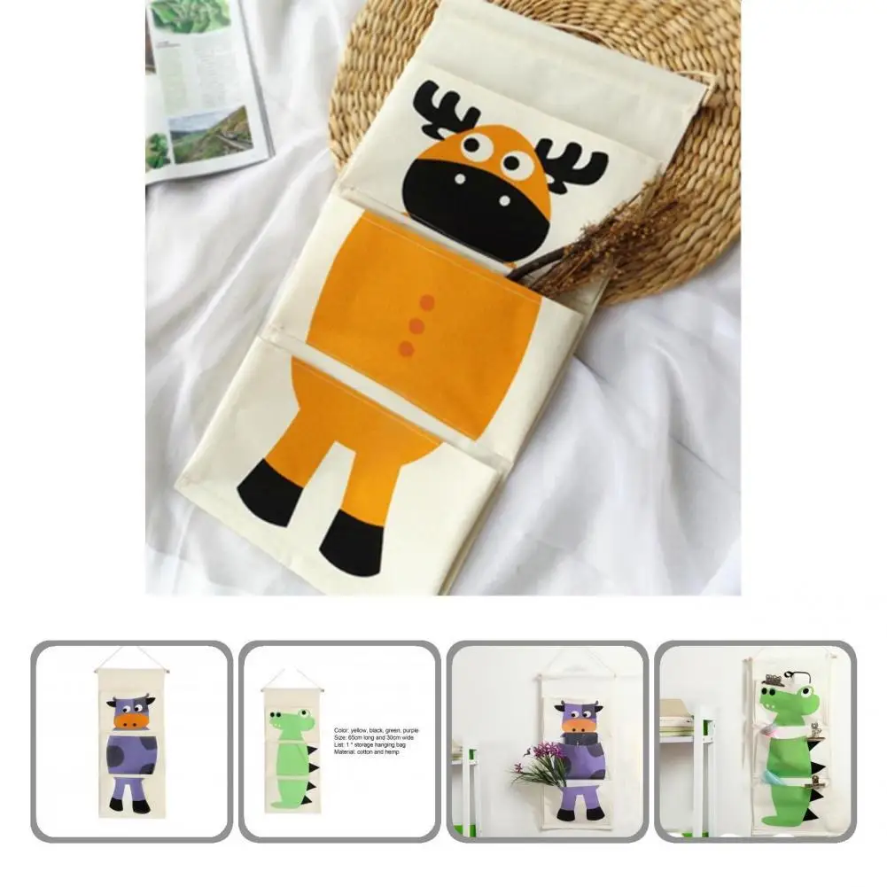 

Door Behind Organizer Useful Collapsible 3 Compartments Wall Hanging Pouch Space-saving Waterproof Wall Hanging Pouch