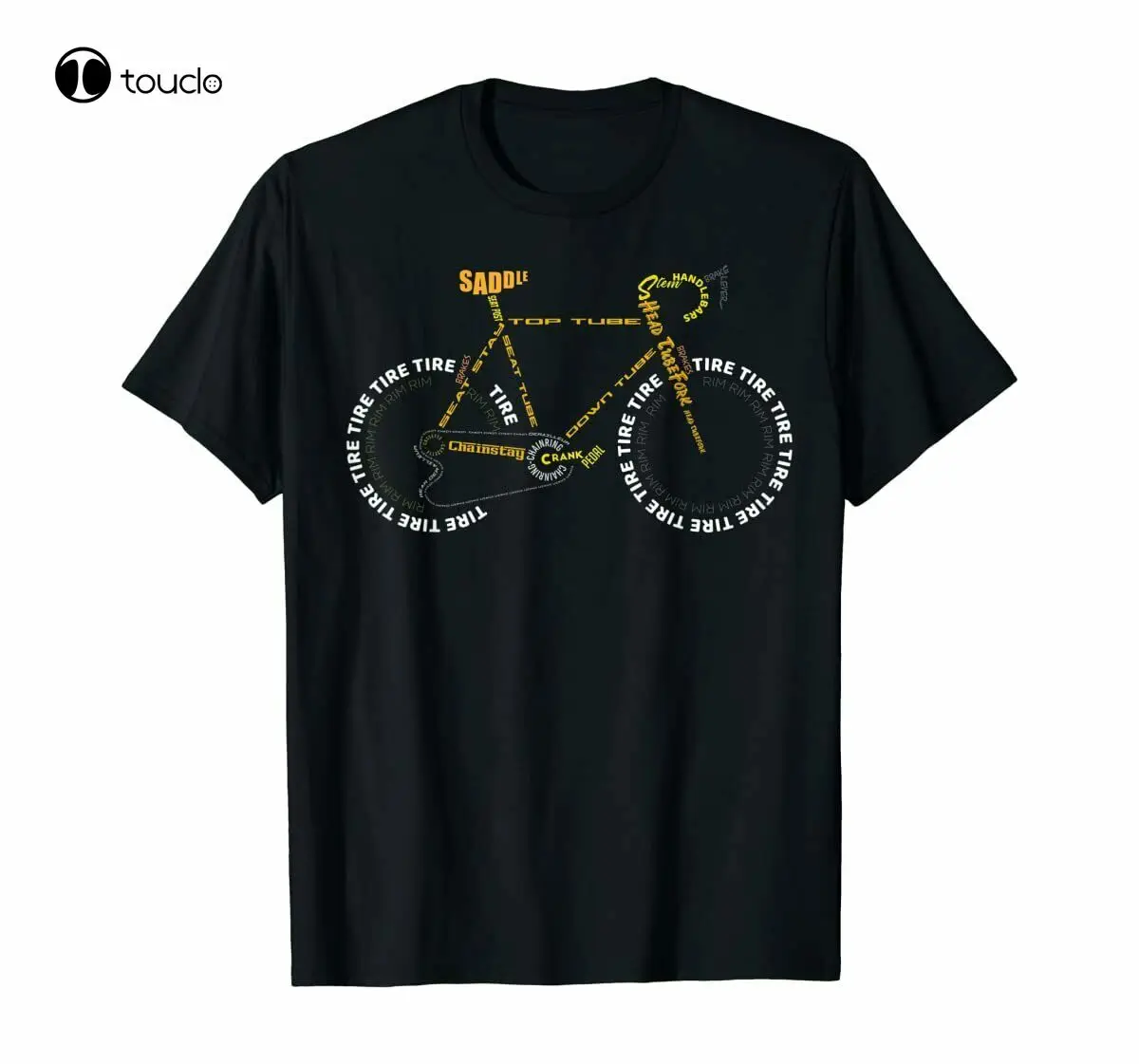 

Bicycle Anatomy Cute Cycling Is Life Gift Funny T-Shirt Black S-5XL fall shirts women