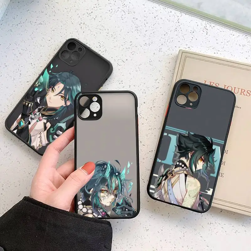 

Xiao Genshin Impact hot Game Phone Case matte transparent For iphone 7 8 11 12 13 plus mini x xs xr pro max cover