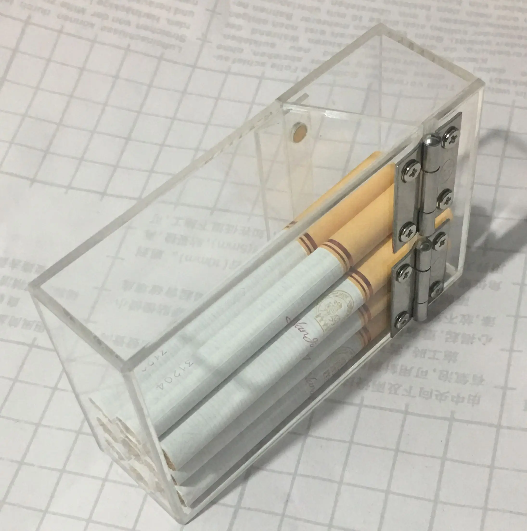 Прозрачный акриловый чехол для сигарет See Essence портативный футляр мужчин и женщин