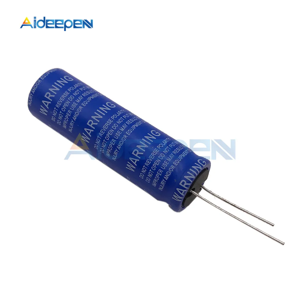 Super Farad Capacitor 2.7V 100F 18*60mm High Frequency Low ESR 2 Pin Soft Feet 2.7V100F Single Super Capacitor for Car