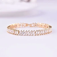 clear crystal tennis bracelet for women men bracelet cubic zirconia jewelry party wedding hip pop accessories