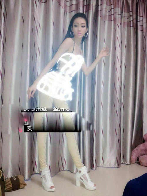 Сексуальный женский сценический светоотражающий полый пояс для ночного клуба