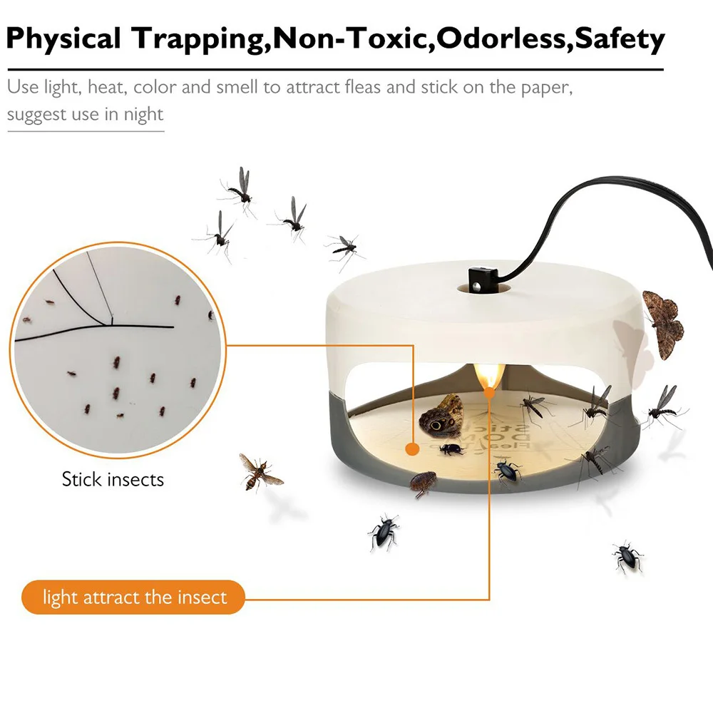 Липкая Ловушка-ловушка для блох домашняя Нетоксичная ловушка уничтожения