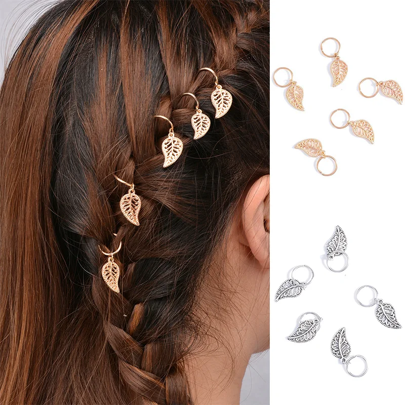 Косы украшения для волос женщин девушки DIY сплав круглый обруч кольца косичек