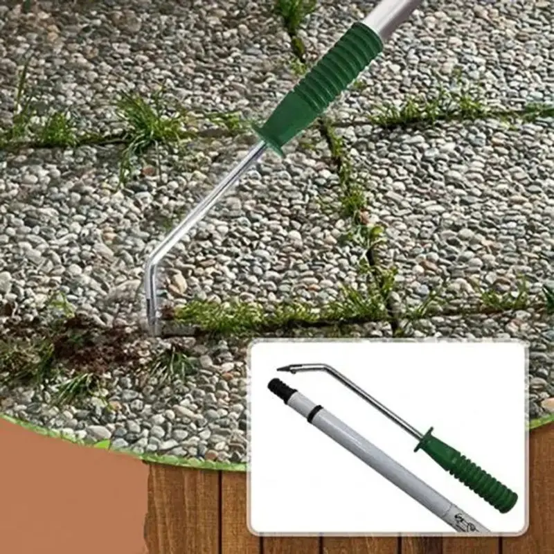 

35" Telescopic Long Handle Prong Weeder No More Bend Weed and Moss Rake,The Orig P9YB