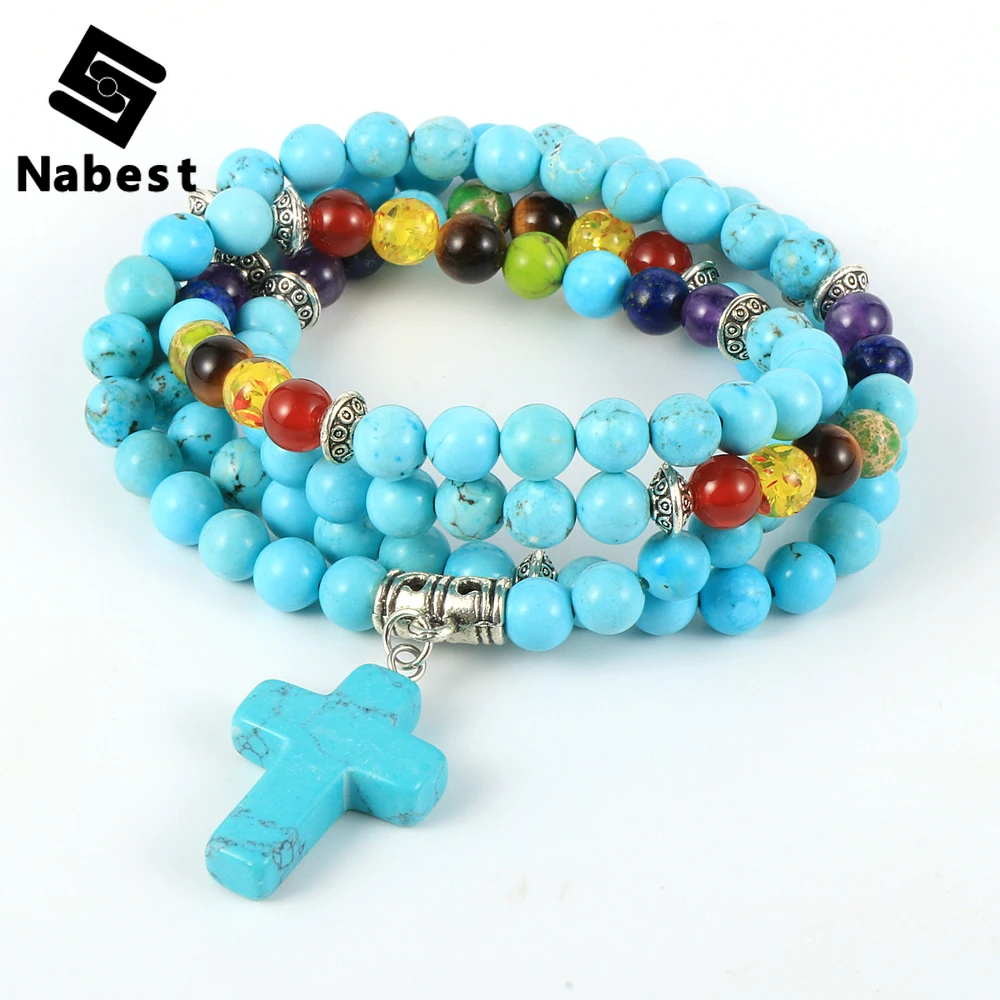 Женский и мужской браслет из натурального камня 7 чакр 108 малы бусины