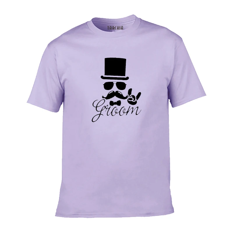 Футболка TARCHIA мужская с коротким рукавом модная тенниска из хлопка повседневная