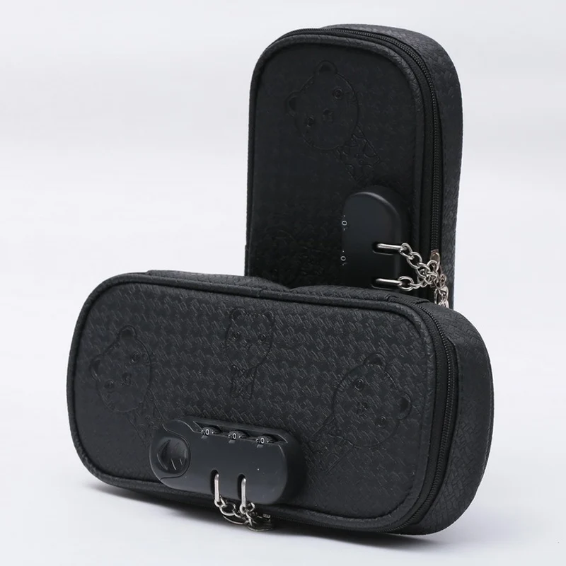 Чехол для карандашей с милым котом и паролем футляр ручек школьные