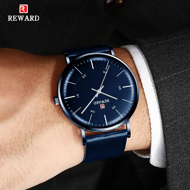 

Награда Ультратонкие мужские часы relogio masculino повседневные Модные кварцевые часы водонепроницаемые деловые наручные часы кожаные часы мужс...