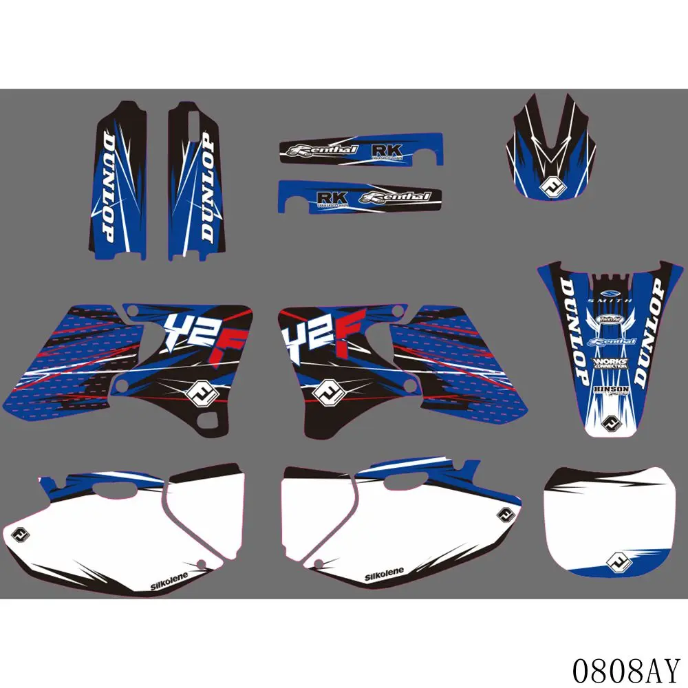 Наклейки с полной графикой наклейки на задний план мотоцикла для YAMAHA YZ250F YZ400F YZ426F