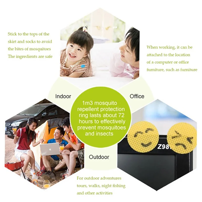 600 шт. для детей и взрослых репеллент наклейки москитный натуральный нетоксичный