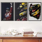 Самоклеющиеся наклейки на стену F1 формула легенды звезды чемпиона гоночного автомобиля постер настенные художественные принты винтажная живопись для домашнего декора комнаты
