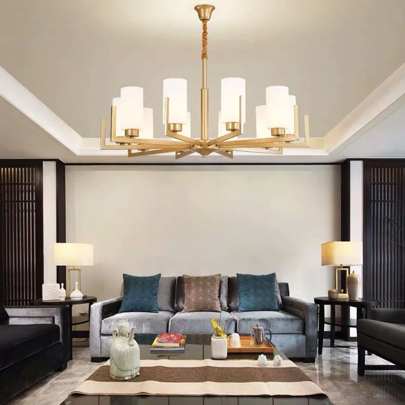 

Modern Led Chandelier Nordic Living Room Lamp Retro Simple Decoration Chandeliers Dining Room Hanging Lamps Pendant Light