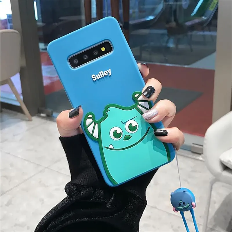 DlSCASE панели телефона с рисунком для Samsung Galaxy S8 S9 S10 плюс прекрасный 3D монстров Майк