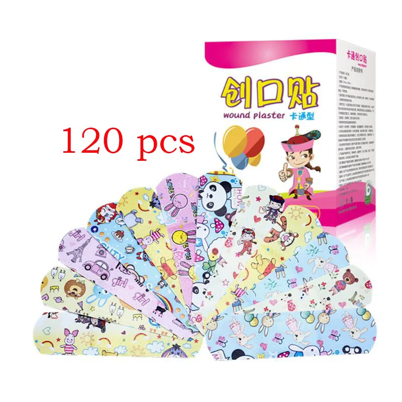 

120 Pcs/box Cartoon Band-aid Cute Mini Children Breathable Waterproof Bandage Medical ok Bandages Hemostatic Patch