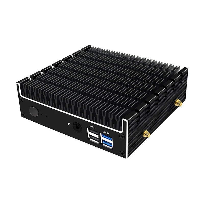Intel Core i5-10210U Quad Cores 6USB брандмауэр мини-ПК безвентиляторный ПК Windows 10 pro Desktop USB3.0 Htpc
