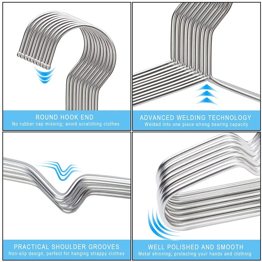 20 штук в упаковке Вешалки Нескользящие провода Костюмы металлическая вешалка