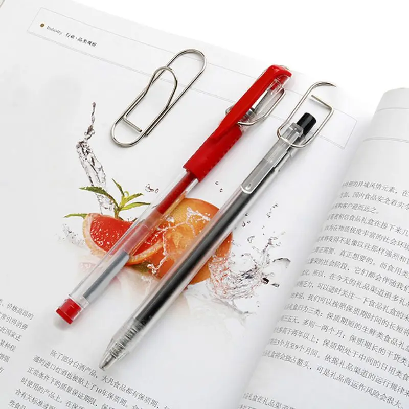 

25 шт. Нержавеющая сталь Клип держатель для ручки для Тетрадь журналов планшет для бумаг фотографии школьные канцелярские принадлежности