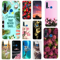 floral case for huawei p20 lite 2019 6 4 soft silicone tpu phone case for huawei p20 lite 2019 case cover bumper cute printing