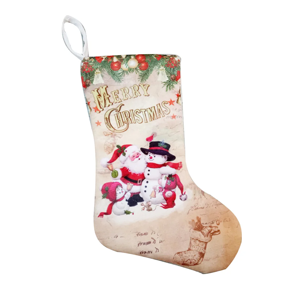 Офиса дома Портативный Рождественский носок для подарков фестиваль мультфильм