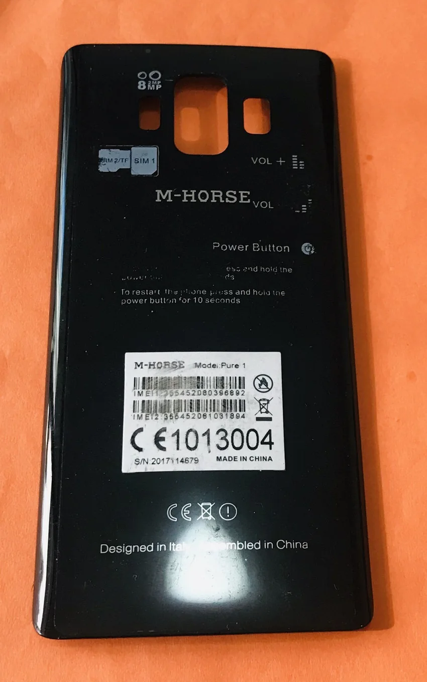 Б/у оригинальный защитный чехол для аккумулятора M Horse Pure 1 MTK6737 четырехъядерный