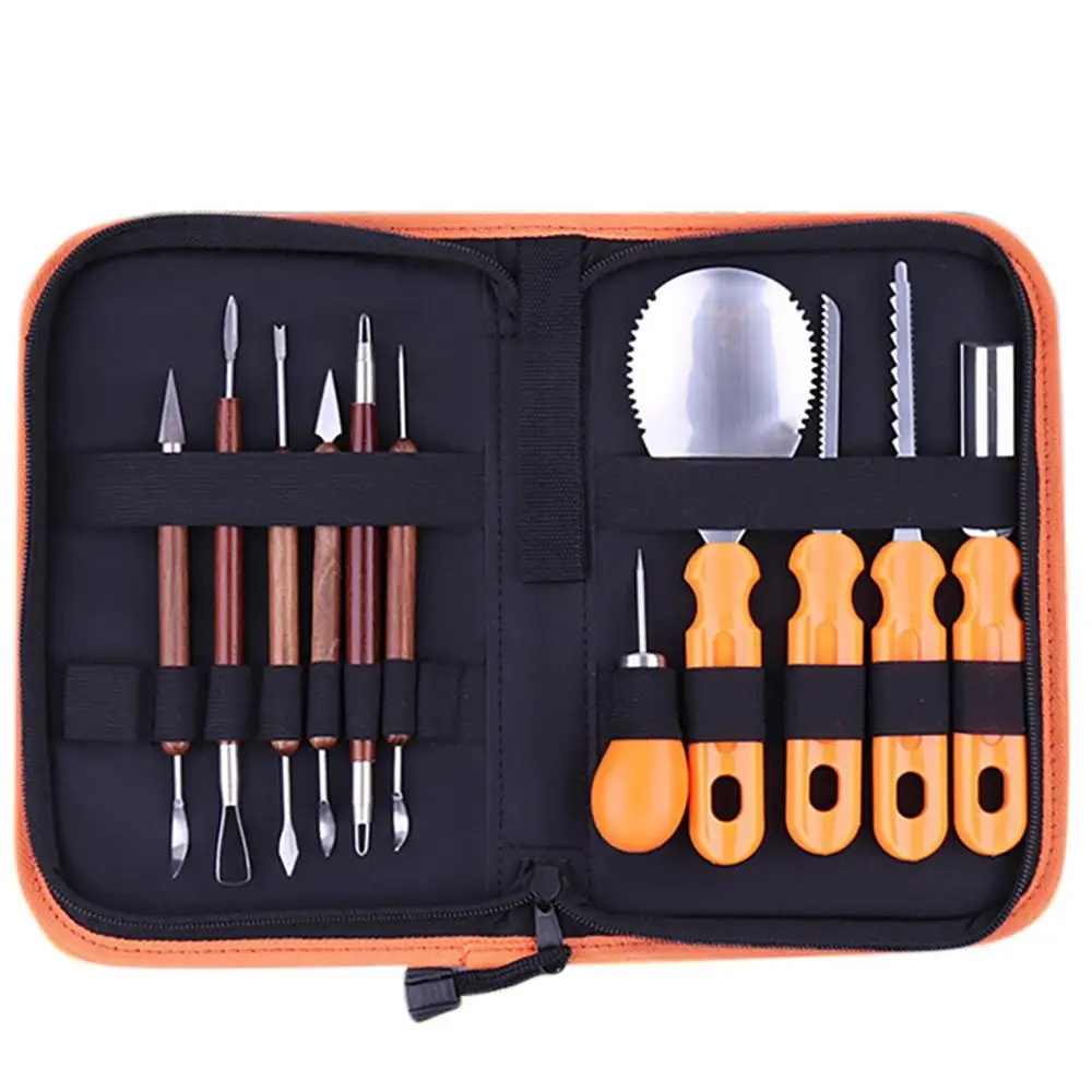 Кухня нож набор 11 шт. Профессиональный тыквы инструментов для резки легко