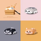 Чехол для Airpods 1 2, милый 3D чехол с собакой корги, хороший силиконовый защитный чехол для наушников чехол для AirPods, оболочка для наушников, брелок с милым котом