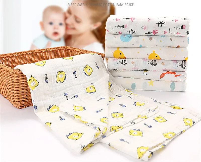 

2021 Newest Baby Double Gauze Absorbent Bath Towel Pure cotton air-Conditioning Guilt
