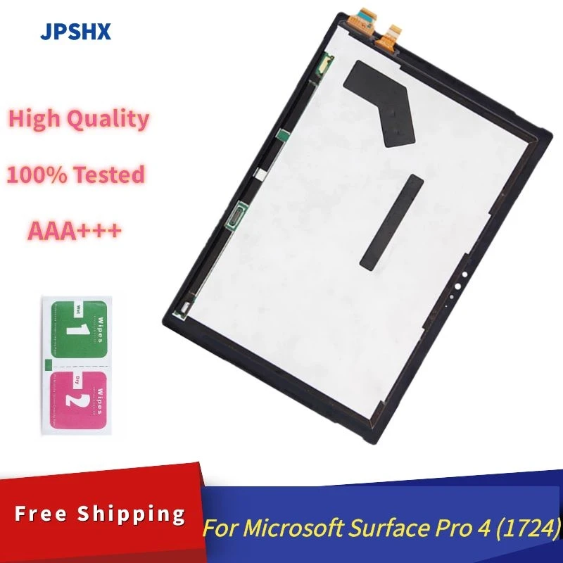 

100% AAA+++ Quality For Microsoft Surface Pro 4 1724 LCD Display with Touch Screen Digitizer Assembly For Microsoft Surface Pro4