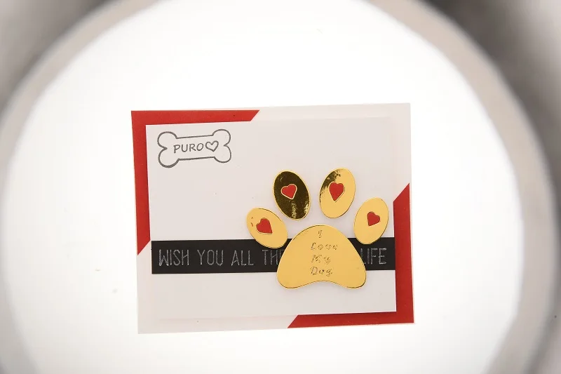 GJCrafts надпись Я люблю свою собаку штампы для резки следов новинка 2020 скрапбукинга