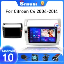 Srnubi Android 10.0 Car Stereo Radio for Citroen C4 C-Triomphe C-Quatre 2004-2014 Multimedia Video Player 2 Din RDS DVD Speakers
