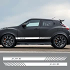 2 шт. автомобильный боковой двери юбка виниловая полоски наклейки для Nissan Juke Авто обе стороны Декор графические наклейки гоночный внешние аксессуары