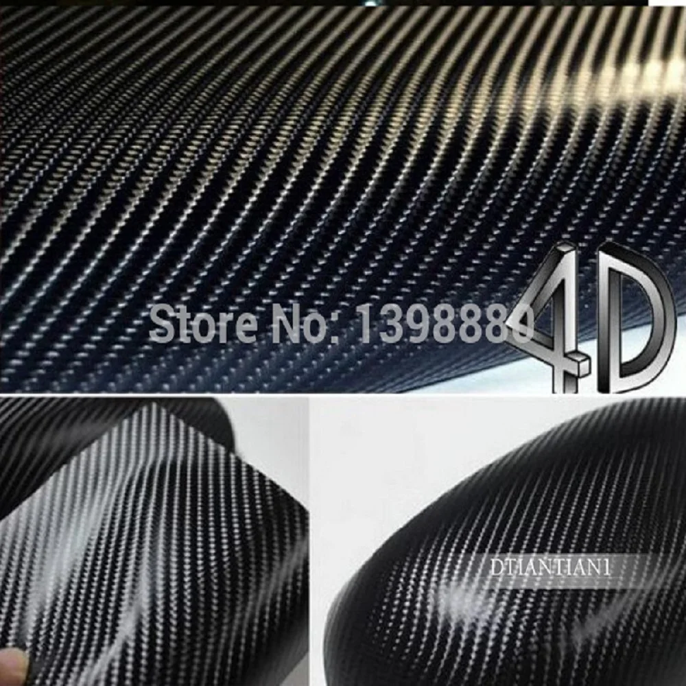 Водонепроницаемая 4d черная пленка 600 мм x 1520 мм|car sticker|car stylingcarbon fiber vinyl |