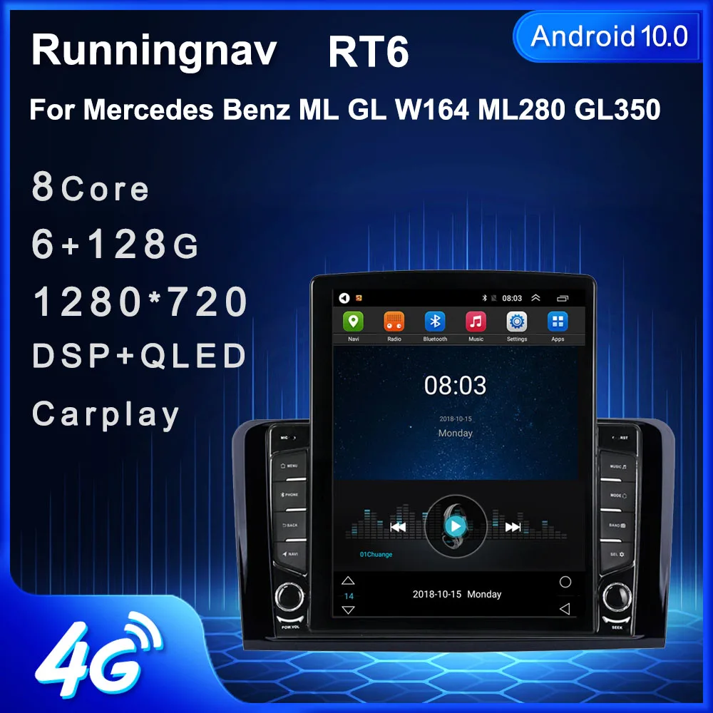 Автомагнитола tesla 9 7 дюйма Android 10 1 для Mercedes Benz ML GL W164 ML350 ML500 GL320 X164 ML280 GL350