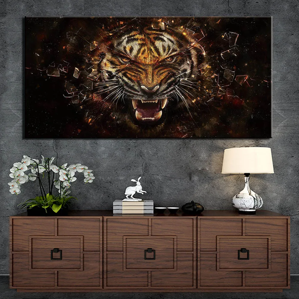 

1 Panel HD Prints Animal Tiger Pictures Poster Wall Art Canvas Paintings For Living Room Home Decor Poster Painting