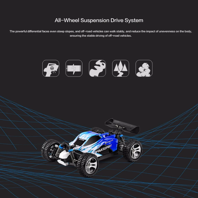 2021 A959 1:18 Электрический Радиоуправляемый автомобиль 45 км/ч 4WD 2 4G Высокая скорость