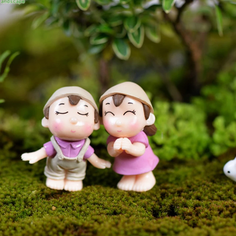 Миниатюрные фигурки для любителей поцелуй и улыбки 1 пара новогодние сказочные