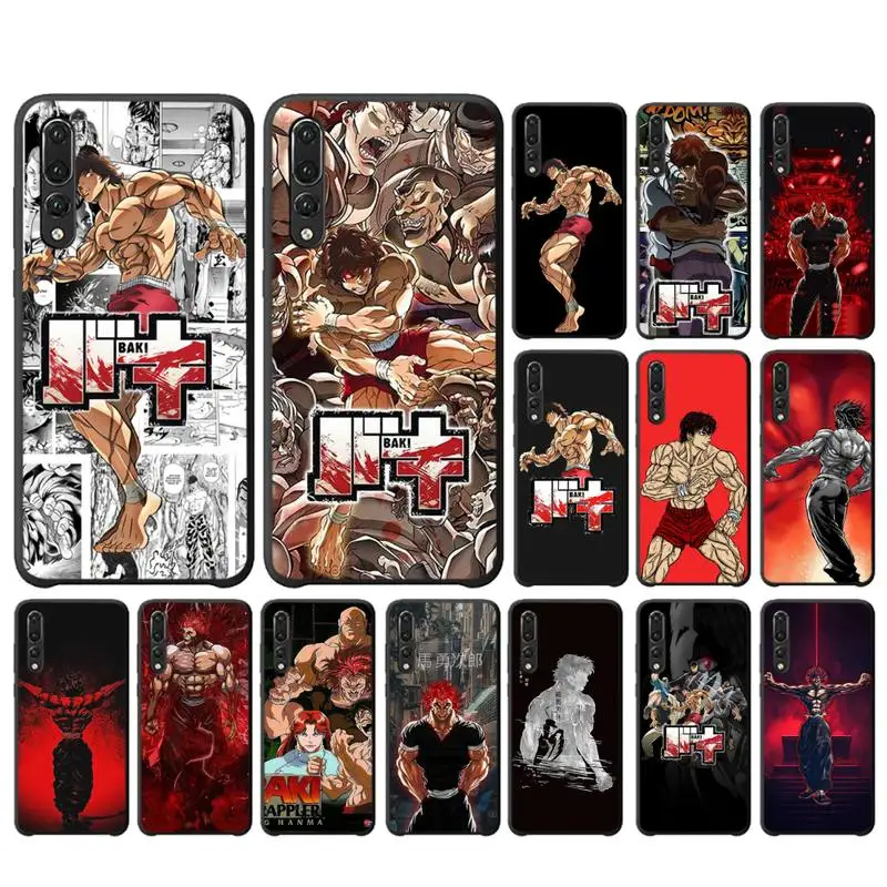 

FHNBLJ Baki the Grappler Original anime Phone Case For Huawei Y6 2018 Y7prime2019 funda Case for Y8p Y9 2019 Capa
