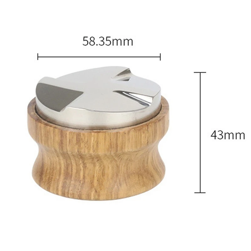 

58MM Adjustable 304 Stainless Steel Powder Dispenser Espresso Coffee Press