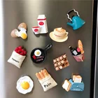 Корейская креативная имитация еды, 3D магниты для холодильника, американская бионическая еда с магнитным украшением