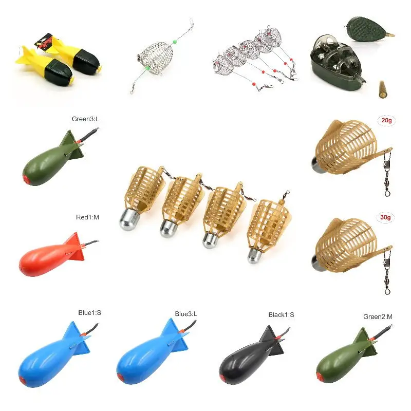 

Container Nesting Device Carp Fishing Large Rockets Spod Bomb Pit Beater Spomb Fishing Tackle Rocket Feeder Float Fishing Tools