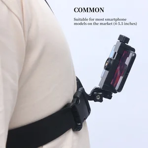 mobile phone chest mount 4 5 5inch strap holder cell phone clip action camera adjustable straps for you to discover free global shipping