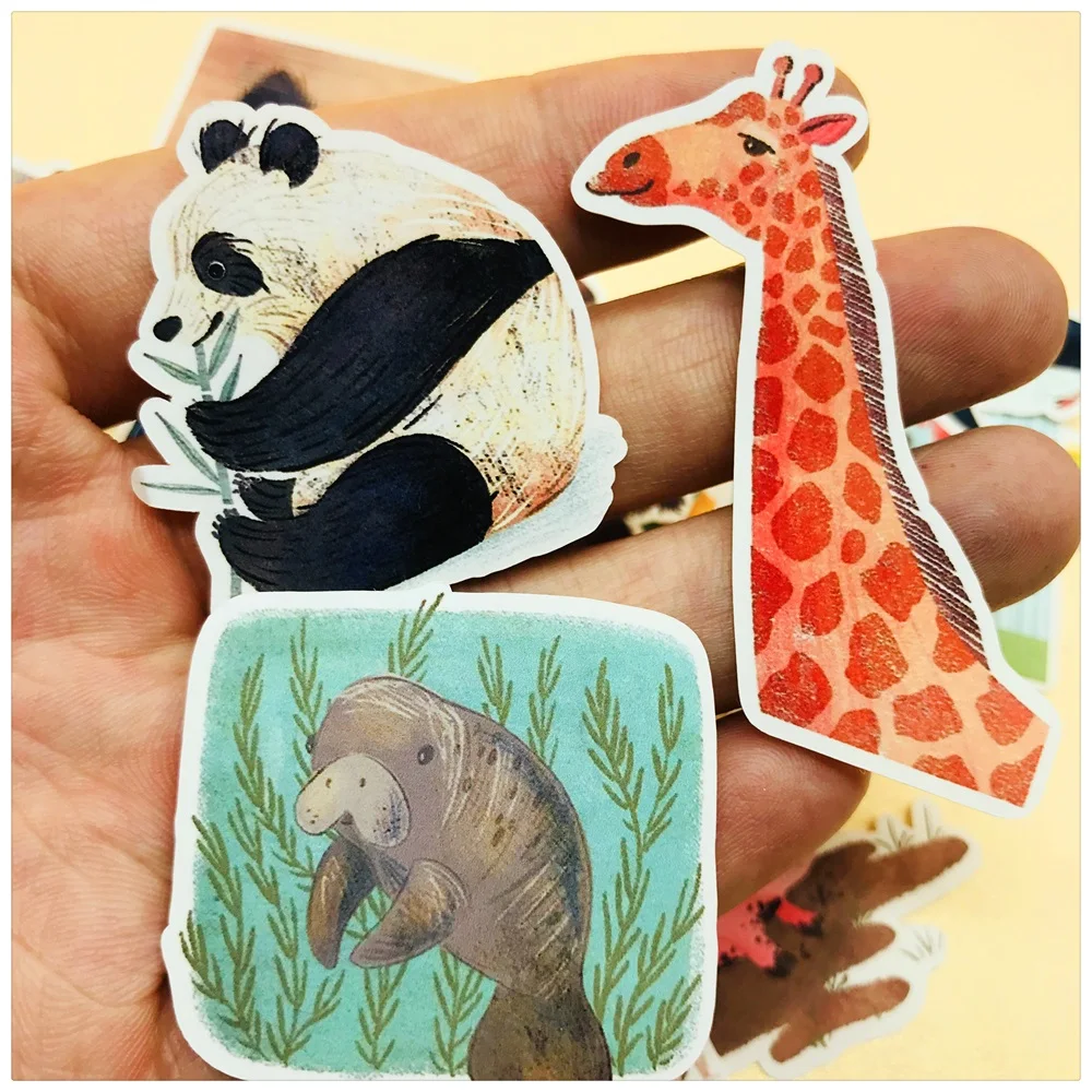31 шт./упак. дневник мультфильм Животные панда Жираф стикер набор для скрапбукинга