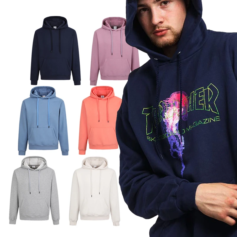 

SAZ Mens Thick Fleece Hoodies Hip Hop Pure Hoodies Thick Velvet Fabrics Winter Hoodies New Material Dr Velvet 2021New