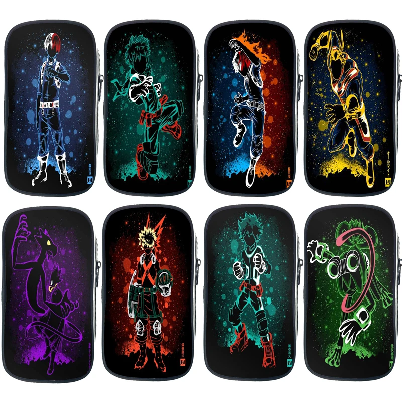 

Student My Hero Academia Pencil Case Kids Deku Pen Bag Boys Girls Shouto Stationery Bag Child All Might Pencil Box Surprise Gift