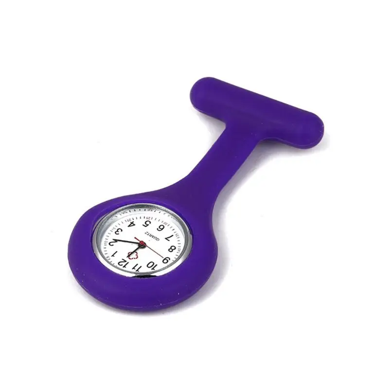 

M2EB Hot Sell Fashion Pocket Watches Silicone Nurse Watch Brooch Tunic Fob Watch With Free Battery Doctor reloj de
