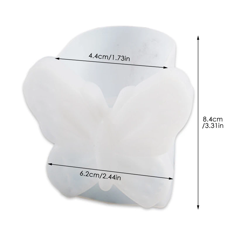 

3D Butterfly Mirror Silicone Mold DIY Transparent UV Resin Epoxy Silicone Combination Molds Keychain Jewelry Handmade Craft