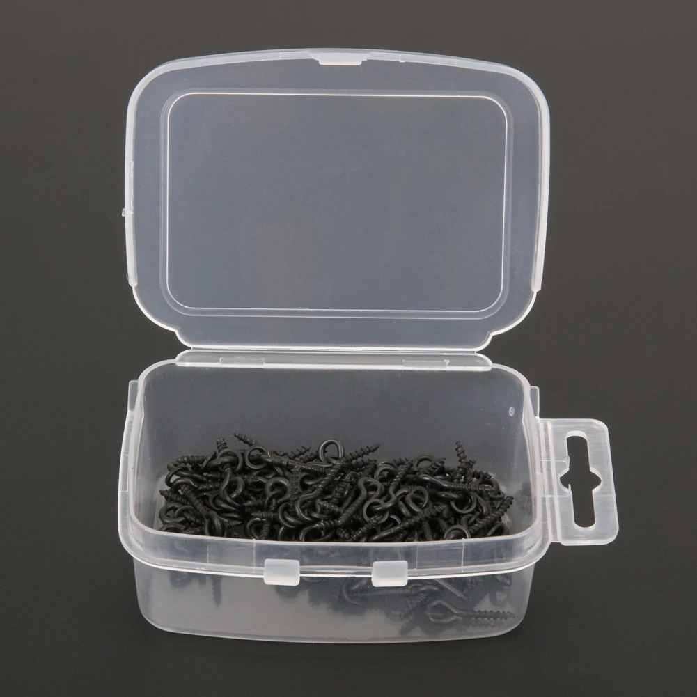 

100pcs Bait Screws with Link Swivel Carp Fishing Terminal Tackle Bait Rig Hook Carp Fishing Tool Accessories